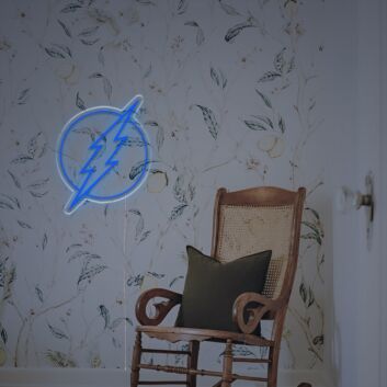 Blitzsymbol LED-Neonschild Wohnzimmer Büro