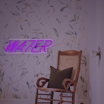 WATER LED-Neonschild Wohnzimmer Bar