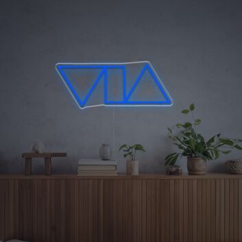 Transform Your Space: Triangles And Tangle LED Neon Sign Perfect for Home Decor, Office Ambiance, and Vibrant Parties