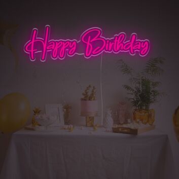 Brighten Celebrations in Style: Happy Birthday For Home Decor LED Neon Sign Perfect for Parties and Special Occasions