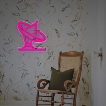 Satellitenschüssel LED-Neonschild Wohnzimmer Arbeitszimmer
