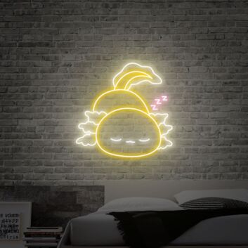 schlafender Baozi LED-Neonschild für Schlafzimmer oder Kinderzimmer