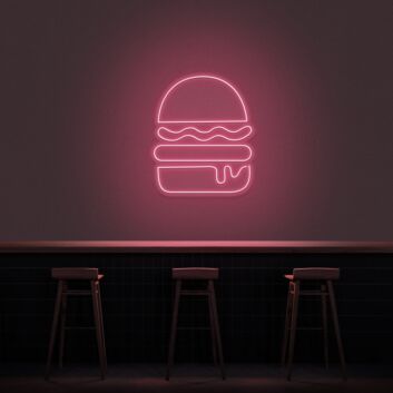 Hamburger LED-Neonschild für Restaurant Bar