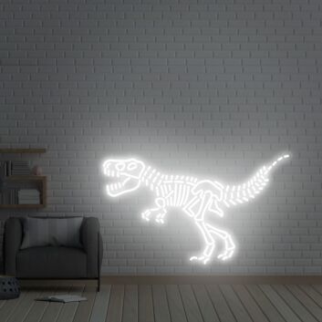 Brighten Up Your Space with Dinosaur Neon Sign - Perfect for Game Room, Home Decoration, Bar Settings, and Weddings.