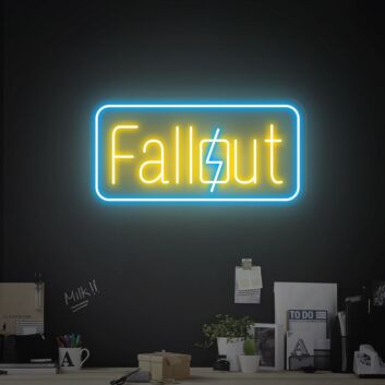 Fallout LED-Neonschild für Gamingzimmer und Wohnzimmer