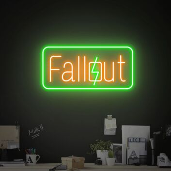 Fallout LED-Neonschild für Gamingzimmer und Wohnzimmer