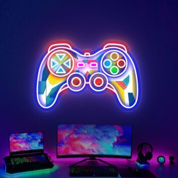 Spielcontroller LED-Neonschild mit UV-Druck für Gaming Zimmer