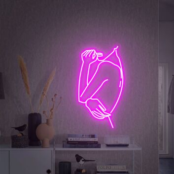 Abstrakte Umrisszeichnung einer Frau LED-Neonschild Wohnzimmer Schlafzimmer