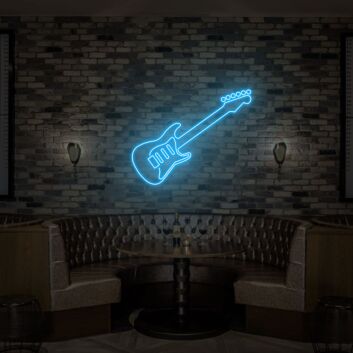 E-Gitarre LED-Neonschild für Bar und Musikstudio