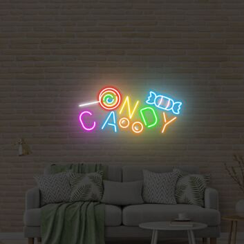 Candy LED-Neonschild mit Süßigkeiten-Motiv