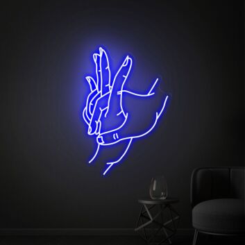 Verschlungene Hände LED-Neonschild