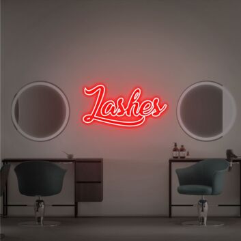Lashes LED-Neonschild für Kosmetikstudio und Friseursalon