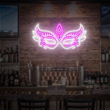 Karnevalsmaske LED-Neonschild für Bar Club