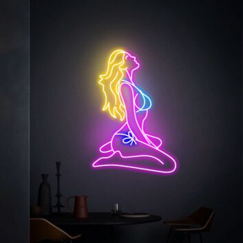 Brighten Your Bedroom, Office, or Party Ambiance with the Sexy Women Neon Sign - Perfect for Trendy Home Decor and Celebratory Events.