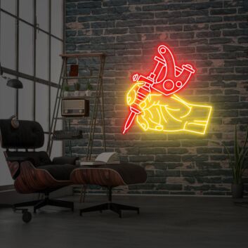 Brighten Up Your Studio, Bar, or Party Ambiance with Tattoo Led Neon Sign - The Perfect Tattoo Artist Neon Sign for Stylish Decor