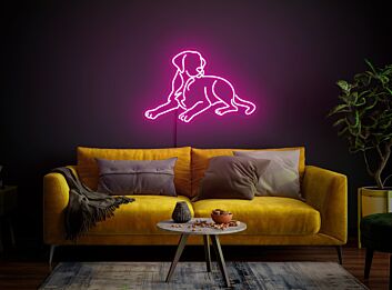 liegender Hund LED-Neonschild Schlafzimmer Wohnzimmer