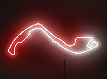 Rennstrecken-Layout LED-Neonschild für Wohnzimmer oder Gamingzimmer