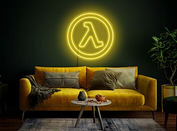 Brighten Up Your Gaming Space, Party, or Man Cave with the Half Life Neon Sign - Perfect for Gamers Seeking to Add a Radiant Touch of Half Life Wall Decor and Art.