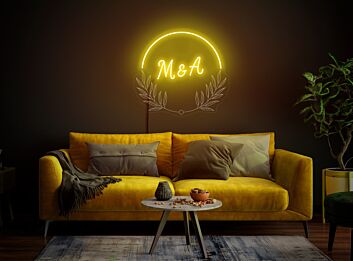 M&amp;A LED-Neonschild für Schlafzimmer und Hochzeit