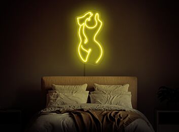 Abstrakte Frauenkörper Silhouette LED-Neonschild für Schlafzimmer oder Wohnzimmer