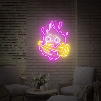 Bring your gaming sanctuary and favorite anime to life with the Anime Fire Sign Gaming Sign Wall Art Decor Handmade Neon Gifts - perfect for home decor, office vibes, or your next cosplay event.