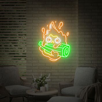 Bring your gaming sanctuary and favorite anime to life with the Anime Fire Sign Gaming Sign Wall Art Decor Handmade Neon Gifts - perfect for home decor, office vibes, or your next cosplay event.