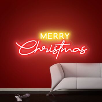 Merry Christmas LED-Neonschild Wohnzimmer Weihnachtsdeko