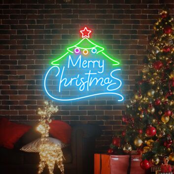 Elevate your festive ambiance: Christmas Tree Led Neon Sign for Enchanting Home, Office, and Event Decorations - Perfect for Christmas, Weddings, and Parties.