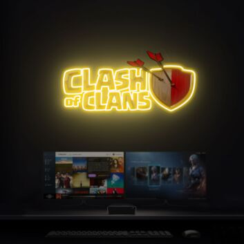 Clash of Clans LED-Neonschild für Gaming Zimmer