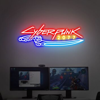 Cyberpunk 2077 LED-Neonschild Gaming Wohnzimmer