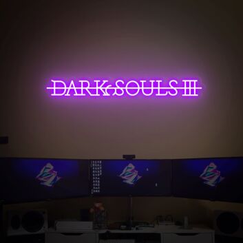 DARK SOULS III LED-Neonschild Gaming Zimmer