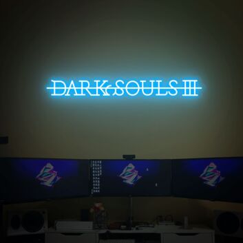 DARK SOULS III LED-Neonschild Gaming Zimmer