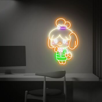 Brighten Up Any Room: Perfect for Kids&#039; Bedrooms, Playrooms, and Birthday Parties - Isabelle Decor LED Neon Sign Wall Art.