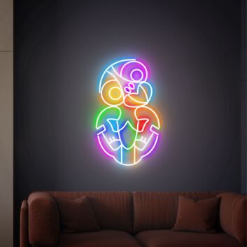 Papagei LED-Neonschild Wohnzimmer Bar