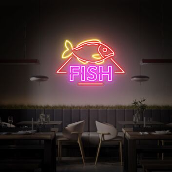Elevate Your Seafood Restaurant, Bar, or Home Kitchen Ambiance with the Seafood LED Neon Sign Wall Decor - Perfect for Business Signage and Themed Parties.