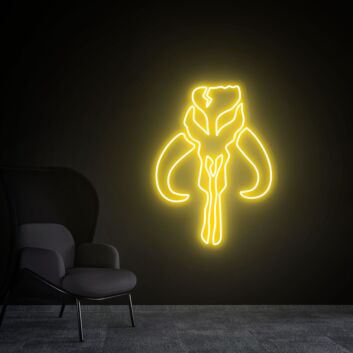 Schädel mit Hörnern LED-Neonschild für Wohnzimmer Gamingzimmer