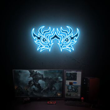 Tribal Augen LED-Neonschild für Gaming und Wohnzimmer
