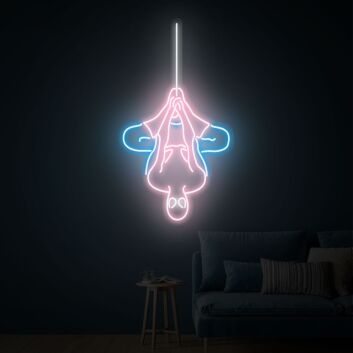 Brighten Your Child&#039;s Bedroom and Celebrate in Style with Wall Art Nursery Spiderman Neon Superhero Decor for Kids Room, Perfect for Birthdays and Themed Parties.