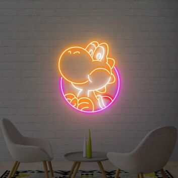 Cartoon-Dinosaurier LED-Neonschild für Kinderzimmer Gamingzimmer