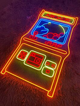 Arcade-Spielautomat LED Neonschild für Gaming und Spielzimmer