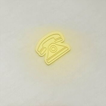 Retro-Telefon LED-Neonschild für Büro und Café