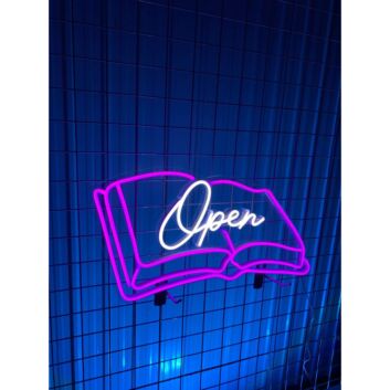 Open LED-Neonschild für Buchladen Café