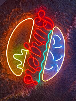 Burger LED-Neonschild für Restaurant und Imbiss