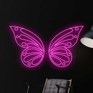 Schmetterlingsflügel LED-Neonschild Wohnzimmer Schlafzimmer