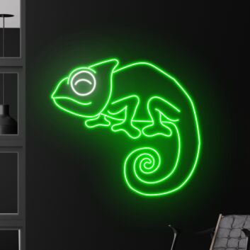 Transform Your Space: Chameleon Led Sign for Vibrant Home Decor, Playful Kid's Rooms, and Unforgettable Party Ambiance.