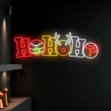 HO HO HO LED-Neonschild Wohnzimmer Weihnachtsdekoration