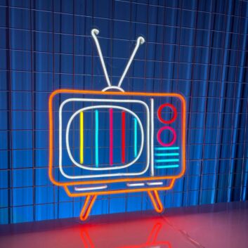 Retro Fernseher LED-Neonschild für Wohnzimmer oder Bar