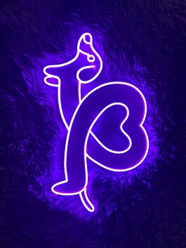 Hund mit Herzform LED-Neonschild