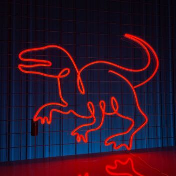 Dinosaurier LED-Neonschild für Kinderzimmer und Gaming Raum