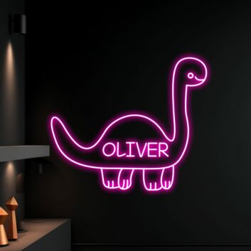 Dinosaurier LED-Neonlicht personalisierbar mit Name